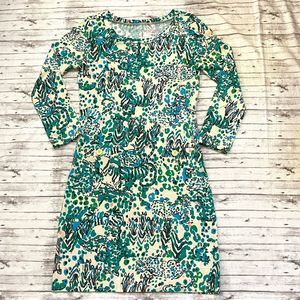 Lilly Pulitzer Corine Sea Oat Escapades in the Everglades Sheath Dress Sz XXS